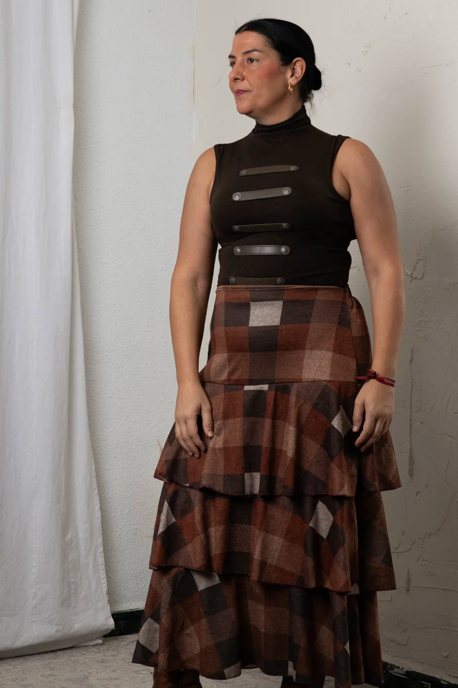 Falda Cuadros con Encanto