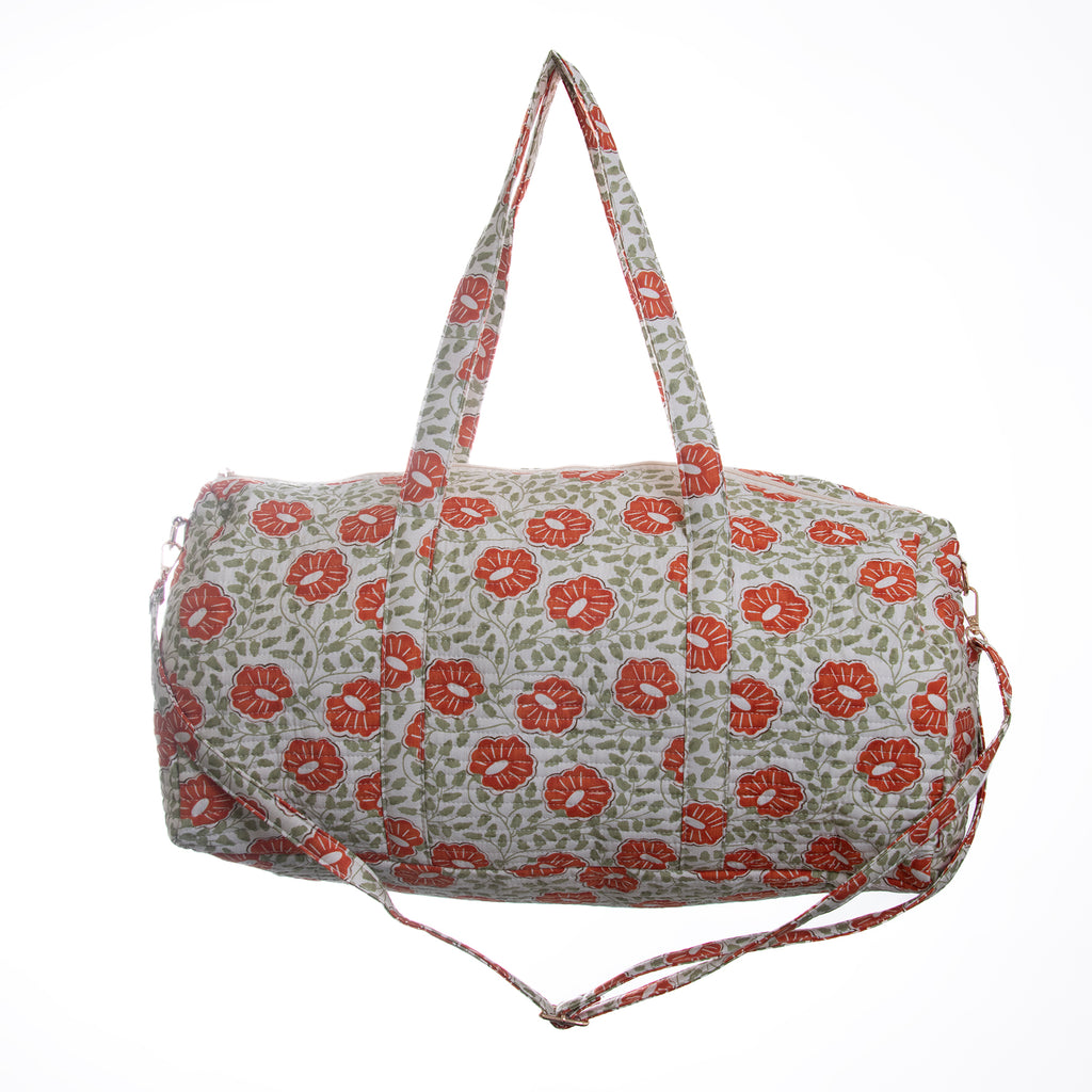 Bolsa Grande Floral Block Print – Playa y Viaje