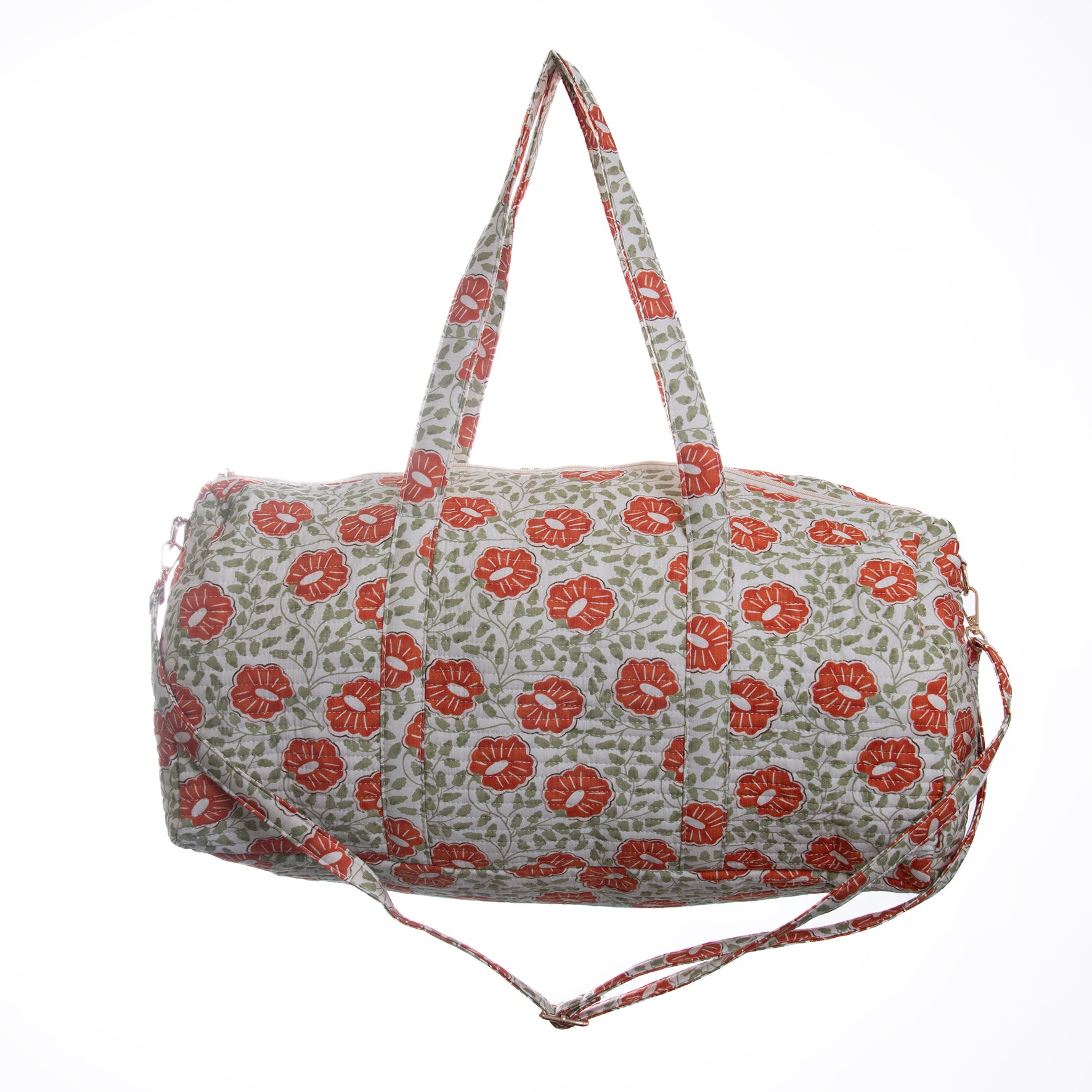 Bolsa Grande Floral Block Print – Playa y Viaje