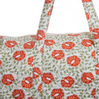 Bolsa Grande Floral Block Print – Playa y Viaje