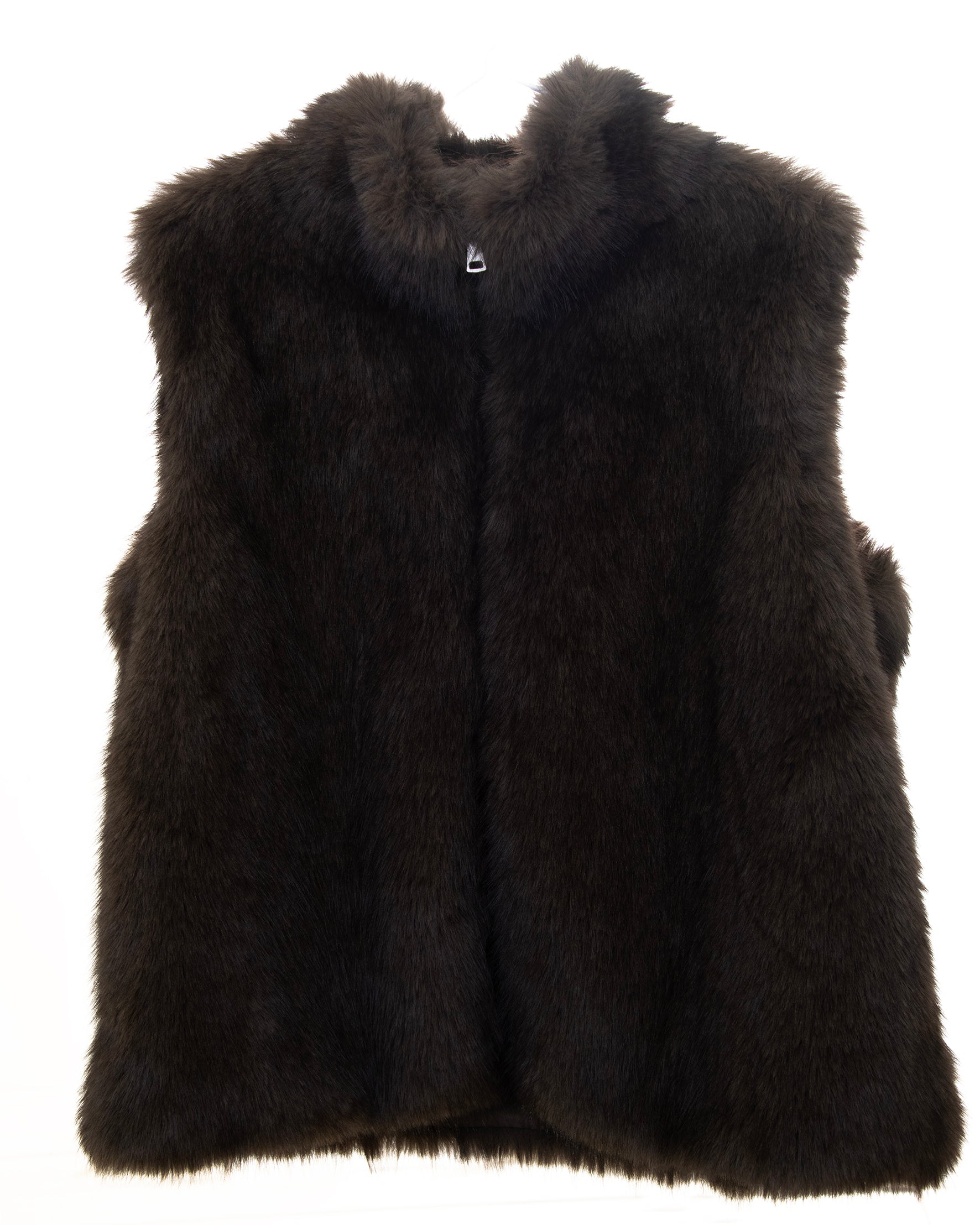 Chaleco de pelo Marrón Chocolate