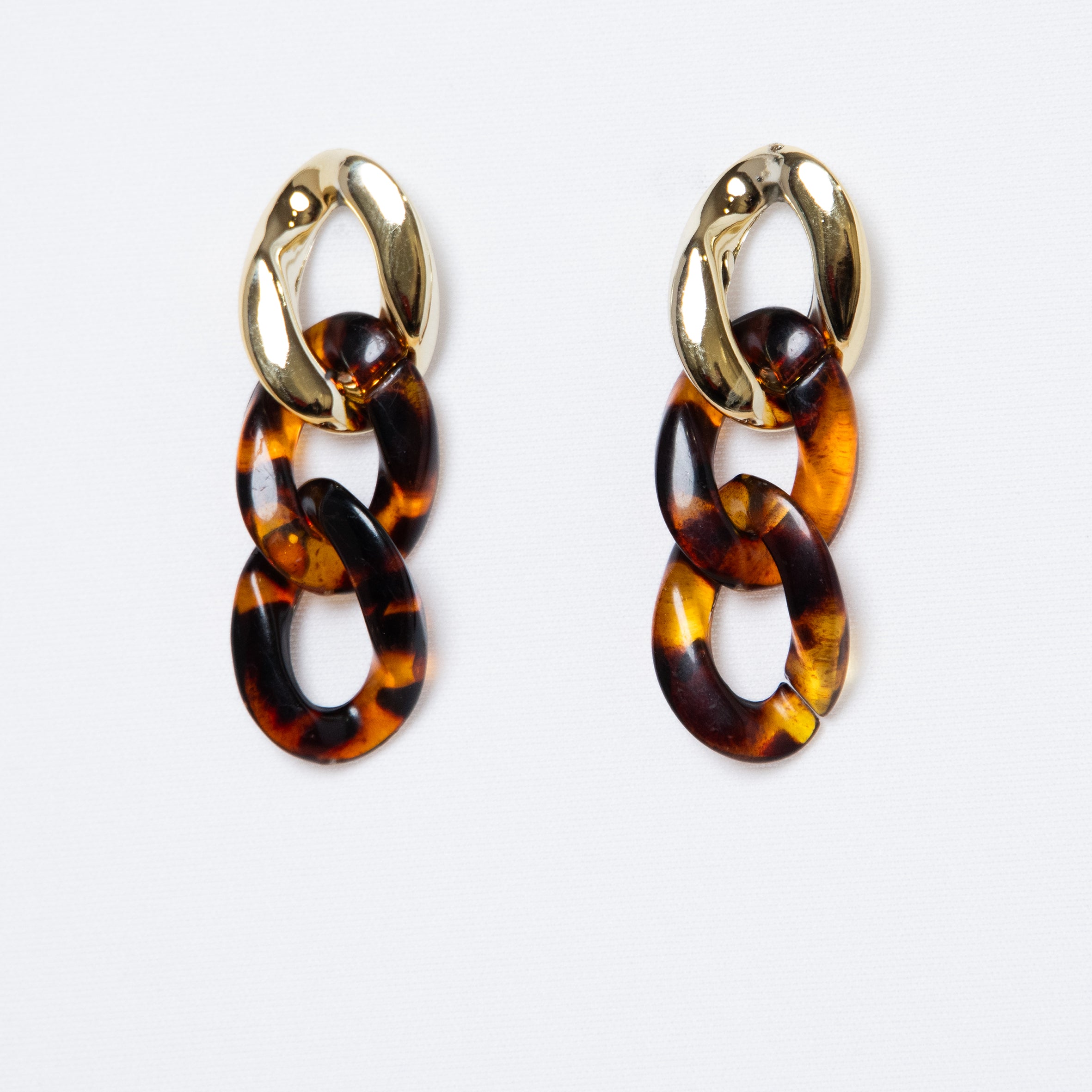 Pendientes Cadena Carey & Dorado