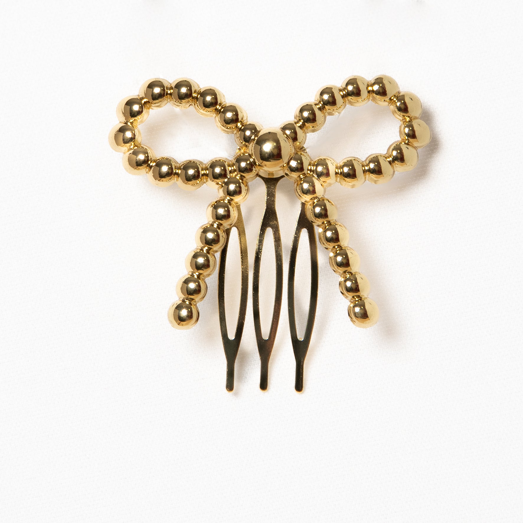 Peina Dorada Lazo Perlas