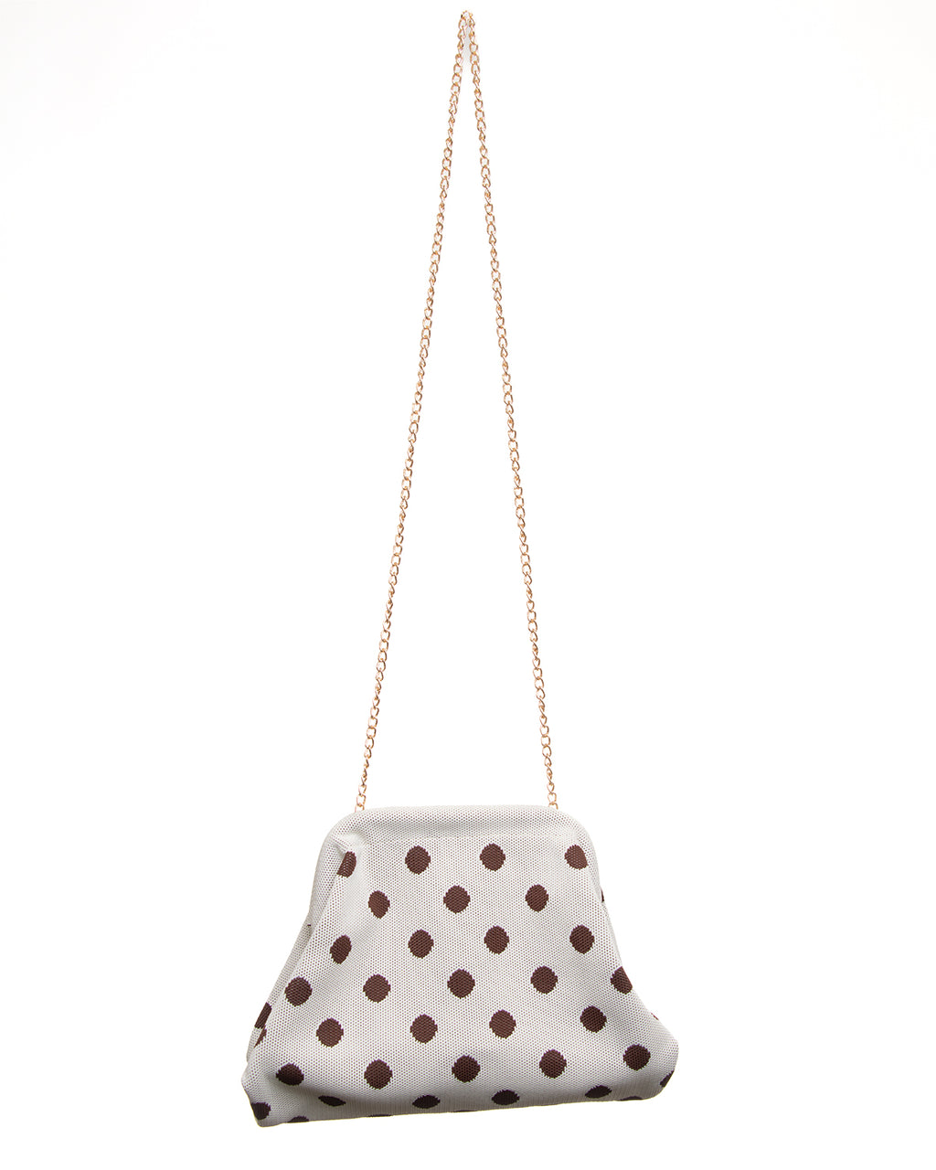 Bolso de Lunares con Cadena Dorada