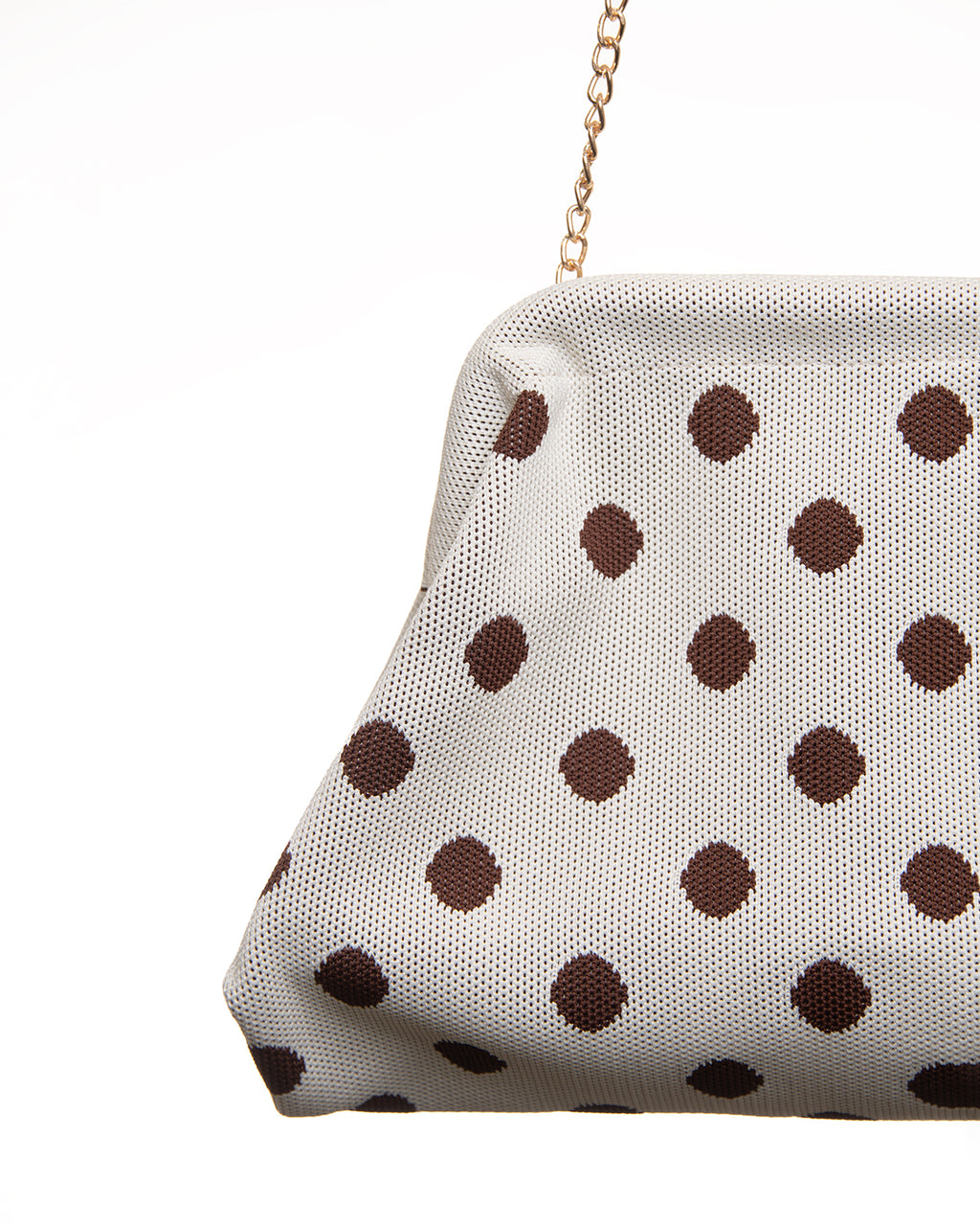 Bolso de Lunares con Cadena Dorada