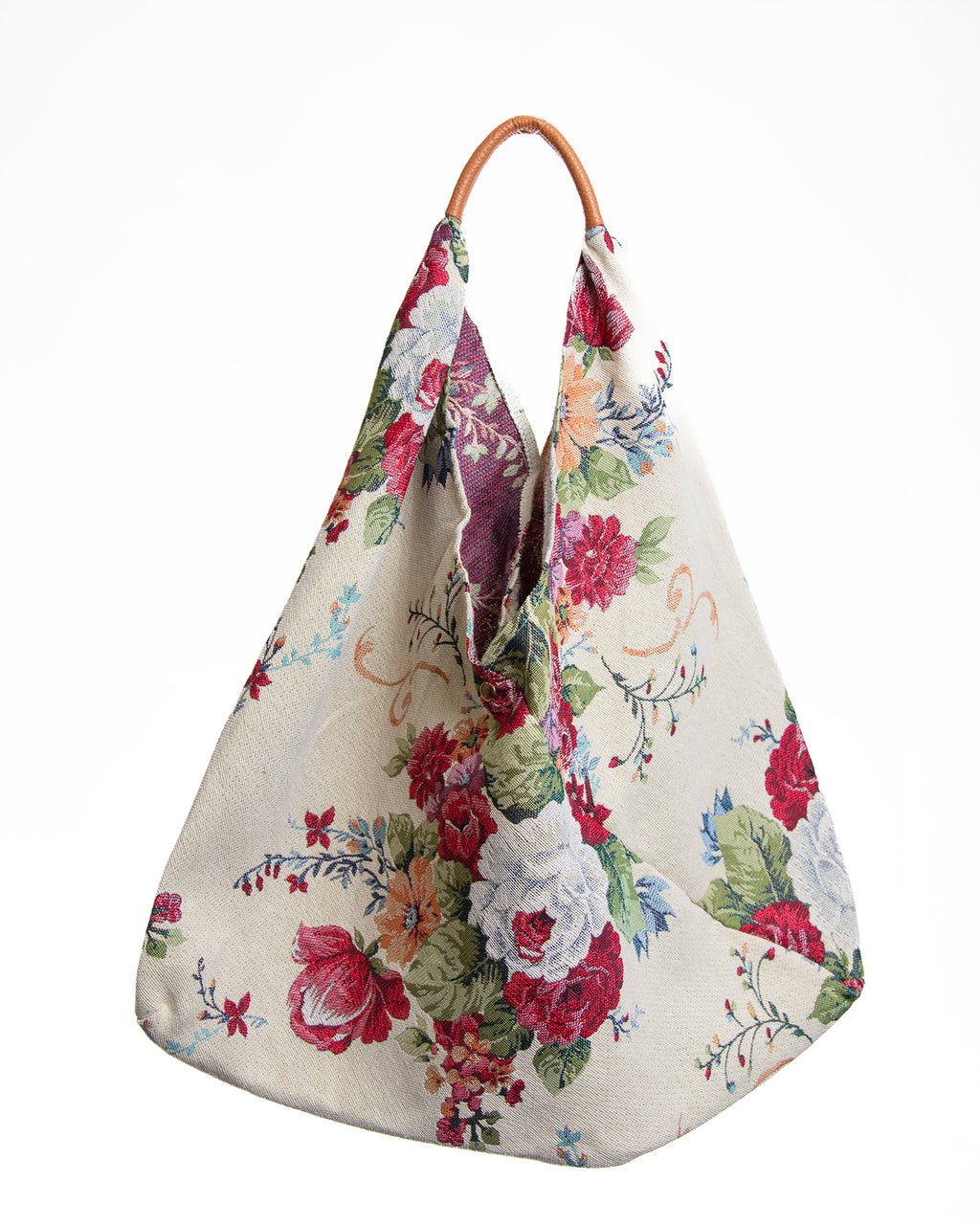 Bolso Floral Estilo Tote con Asa Rígida
