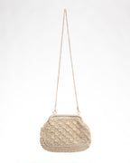 Bolso Crochet con Cadena Dorada