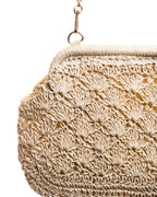 Bolso Crochet con Cadena Dorada