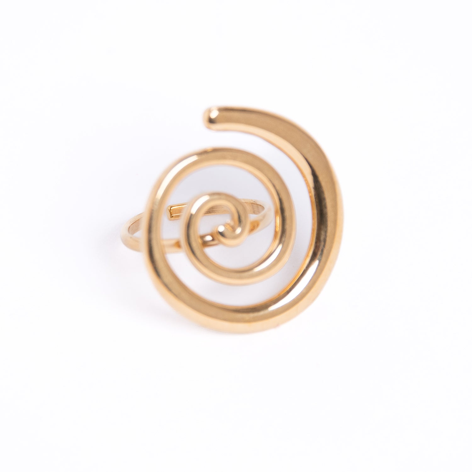 Anillo Espiral Dorado