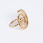 Anillo Espiral Dorado