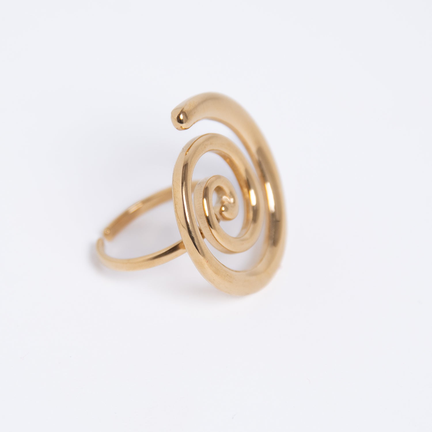 Anillo Espiral Dorado