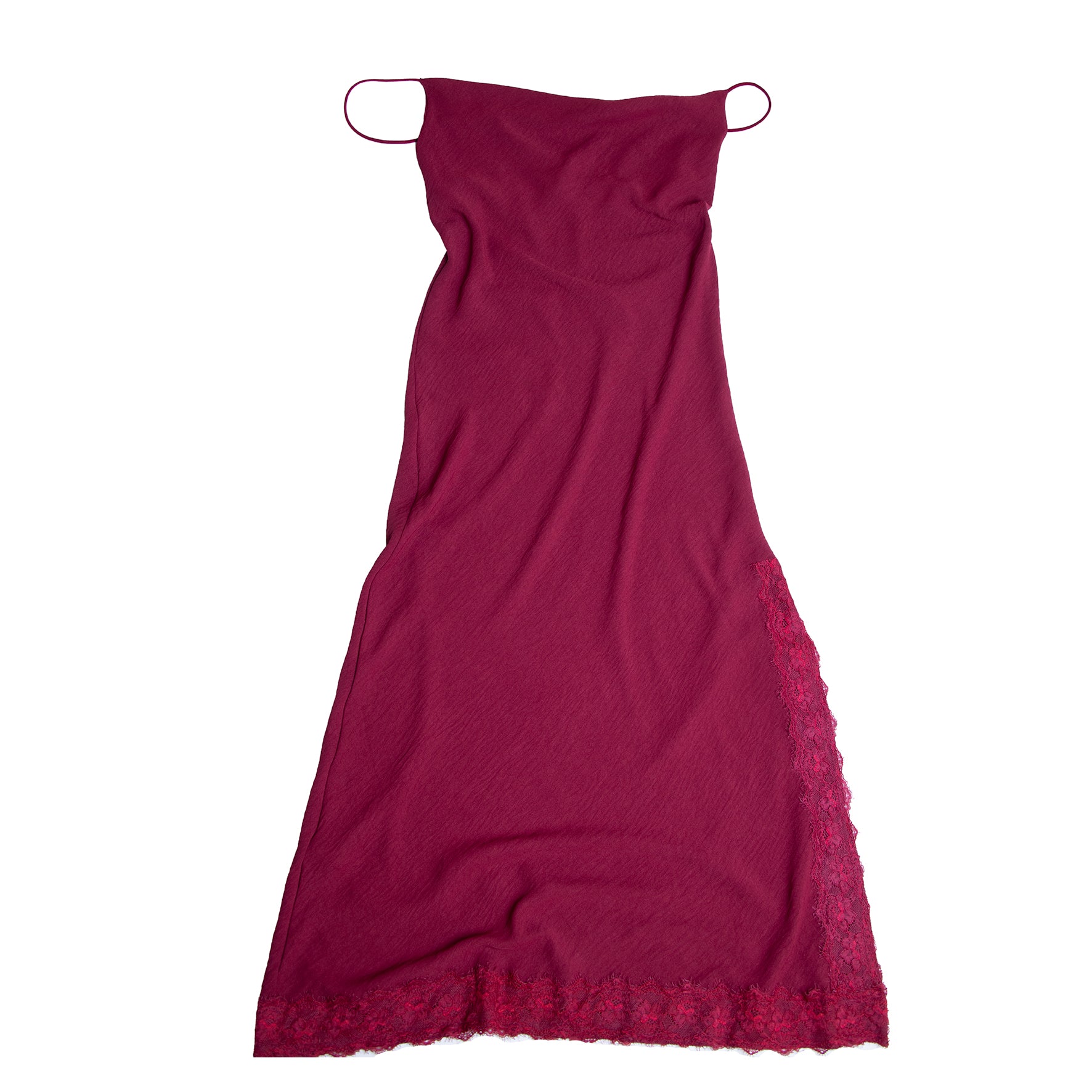 Vestido Lencero — Color Tinto