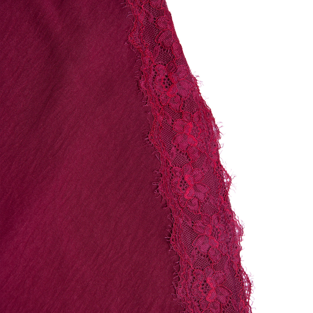 Vestido Lencero — Color Tinto