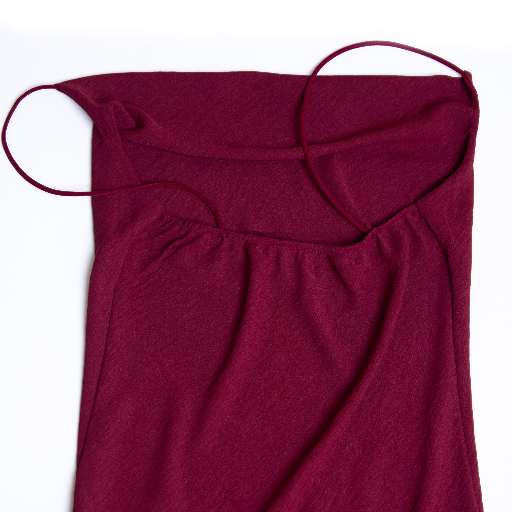 Vestido Lencero — Color Tinto