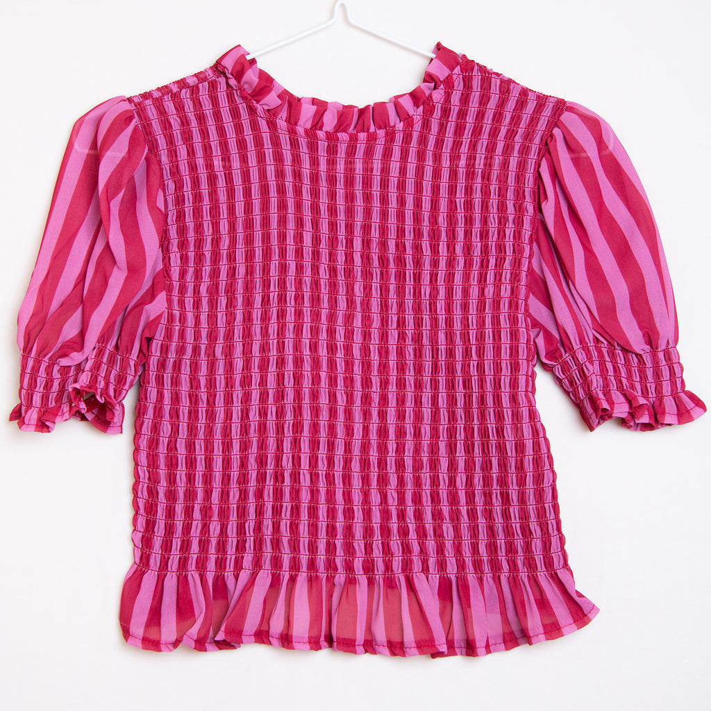 Blusa Tela Fresquita con Mangas Elásticas