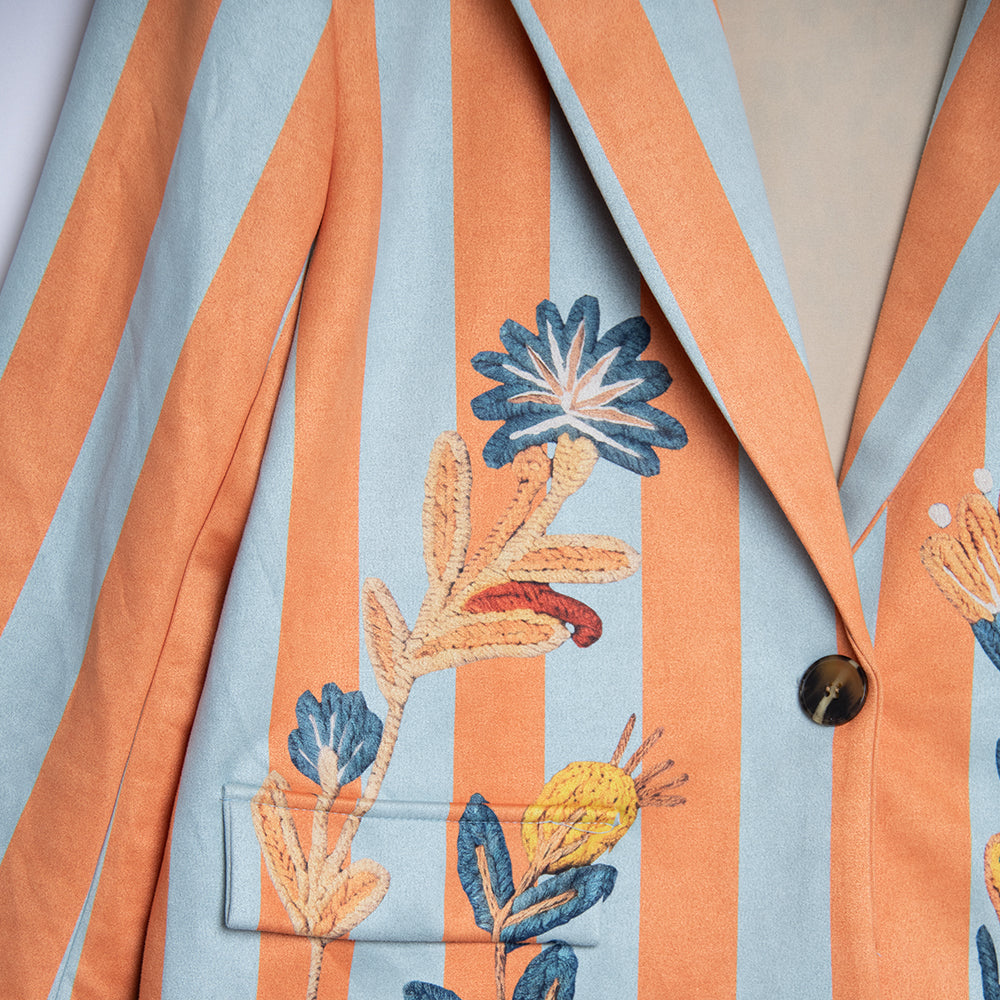 Chaqueta de antelina talla única
